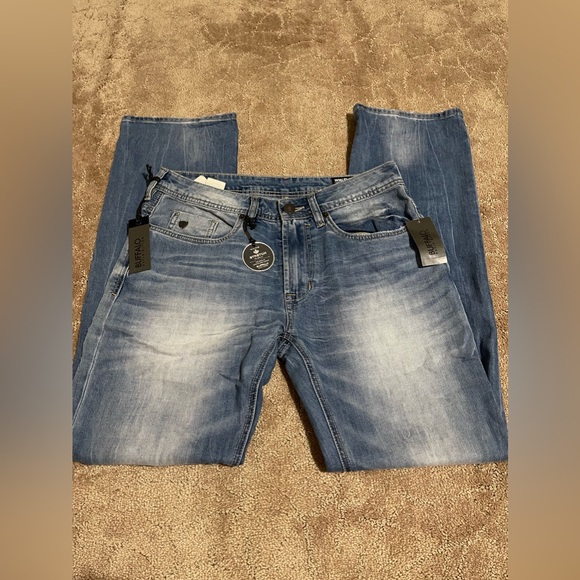 Buffalo David Bitton Jeans Mens Driven-X Indigo Relaxed Straight Stretch 30x32 - Picture 5 of 9